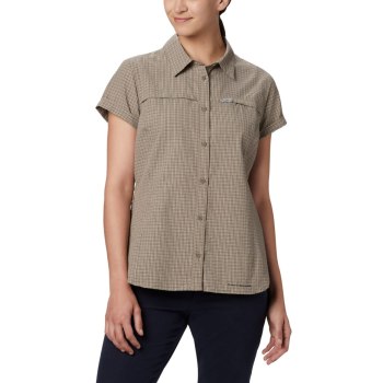Columbia Overhemd Dames, Silver Ridge Novelty Short Sleeve Olijfgroen, 94CYIUQXH